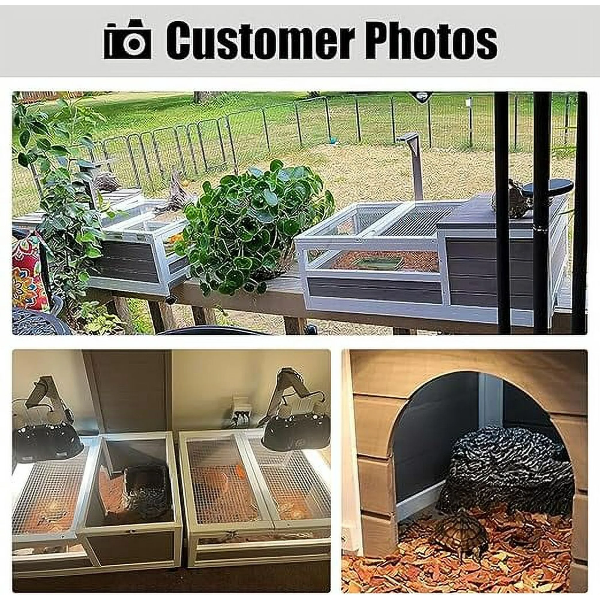 Gowoodhut TOR02 Tortoise Habitat On Wheels Large Wooden Tortoise House Outdoor Reptile Cage with Leak-Proof Trays - Image 3