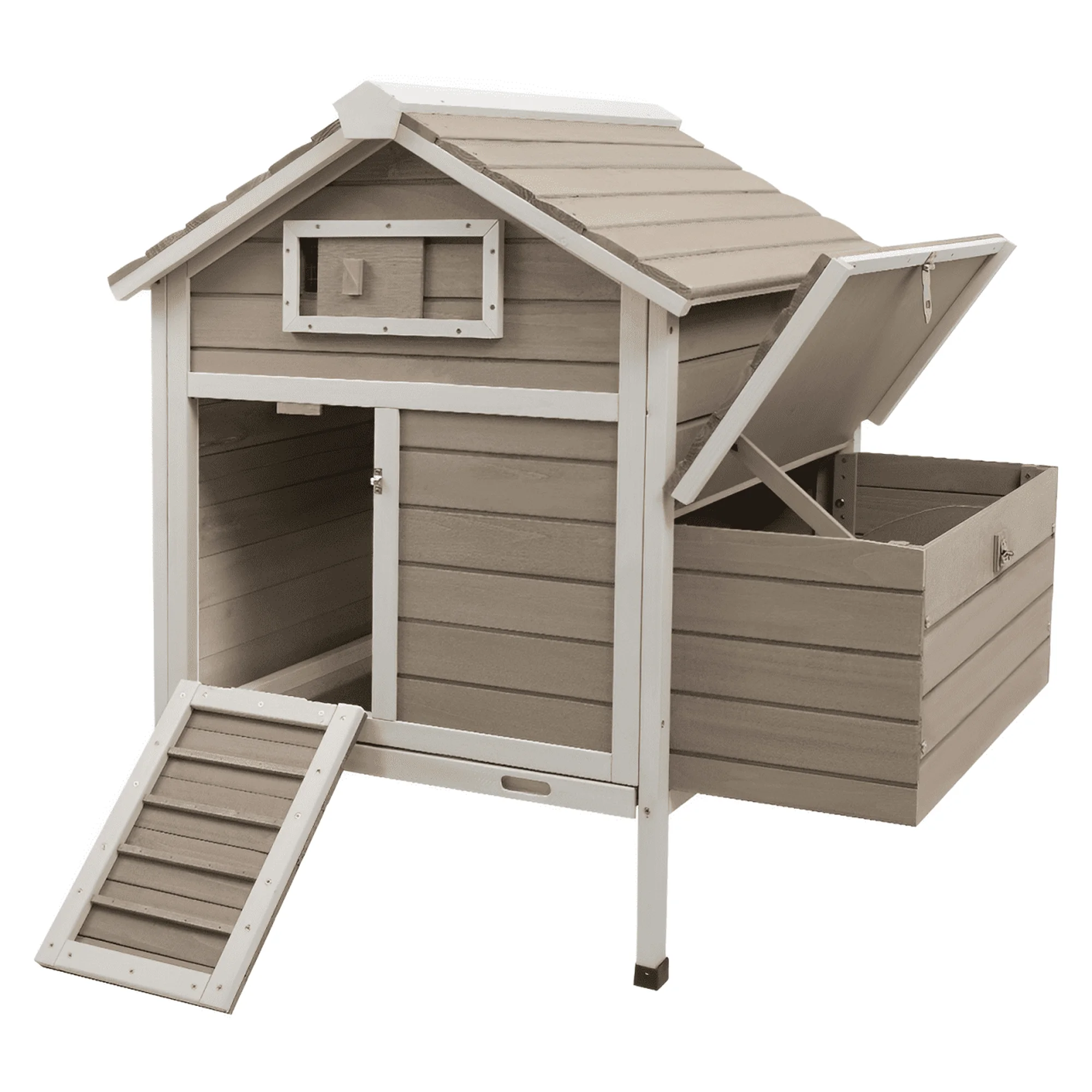 Gowoodhut PET26 Chicken Coop Chicken House Outdoor with Removable Trays