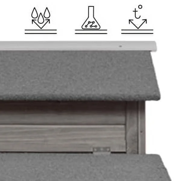 Gowoodhut PET21W Wooden Chicken Coop Rabbit Cage with Nesting Box - Image 2